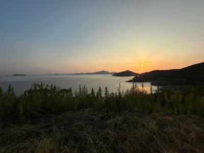 舟山-山顶看海上日落_2