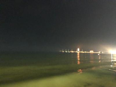 蓬莱-夜晚海面上的灯火_2